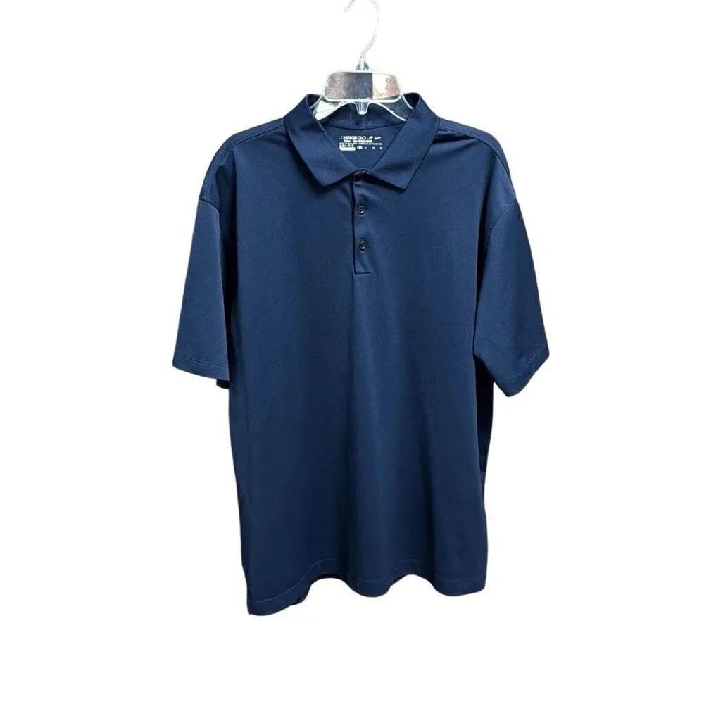 Nike Men’s Golf Navy Dri Fit Short Sleeve Polo Shirt Size XL